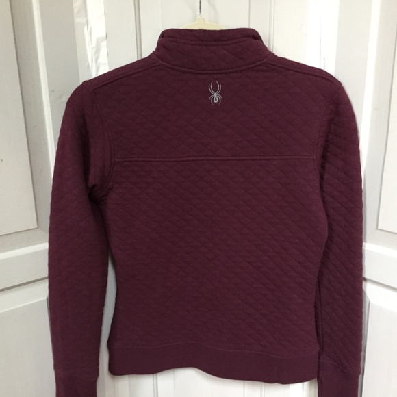 Spyder Maroon Quilted Pullover - Picture 11 of 15